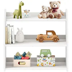 Idimex Kinderregal Yasmin , Weiß , Holz , Kiefer , Vintage , 65x60x40 cm , FSC Mix , Babymöbel & Kindermöbel, Babyzimmer, Babyregale & Kinderregale