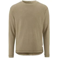 Craft Rundhalspullover Wool Waffle RN M braun M