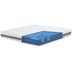 The White Stone Großes Einzelbett Matratze 130x170 Basic, Antibakteriell, Anti-Milben, Anti-Allergie.| Höhe 20 cm | Made in Italy