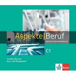Hörbuch Aspekte Beruf C1 Deutsch für Berufssprachkurse. 5 Audio-CDs zum Kurs- weiß