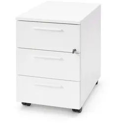 Rollcontainer Cassettiera weiß, Designer Frezza, 40x54x55 cm