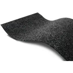 Primaflor-Ideen in Textil Kunstrasen PARK, Gesamthöhe 7 mm, Made in Netherlands, rechteckig, mit Drainage-Noppen, strapazierfähig, witterungsbeständig & wasserfest grau 400 cm x 2300 cm