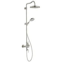 hansgrohe Brausegarnitur Axor Montreux Showerpipe, Mit Thermostat mit Hebelgriff