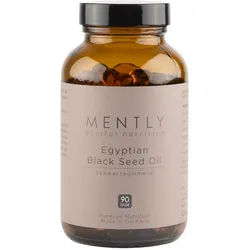 Mently Egyptian Black Seed Oil Schwarzkümmelöl Kapseln 180 St