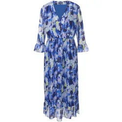 La robe avec col V style cache-cœur MYBC bleu