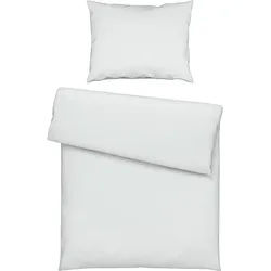 Novel Bettwäsche , Weiß , Textil , Uni , 140x200 cm , pflegeleicht, atmungsaktiv, schadstoffgeprüft , Heimtextilien, Bettwäsche & Leintücher, Bettwäsche, Satin-Bettwäsche