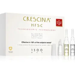 Crescina Transdermic 1300 Re-Growth and Anti-Hair Loss Pflege zur Förderung des Haarwachstums und gegen Haarausfall für Herren 20x3,5 ml