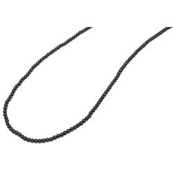 Firetti Lange Kette Schmuck Geschenk Halsschmuck Halskette Edelsteinkette Hämatit, Made in Germany - mit Hämatit grau