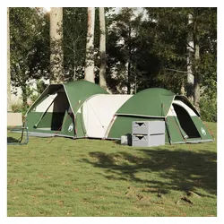 furnicato Faltzelt Campingzelt Grün 287x280x158 cm mit abnehmbarem Überzelt, (1 tlg) grün