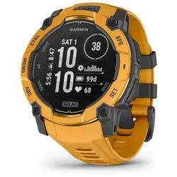 Garmin Instinct 3 Solar - 50 mm Smartwatch (3,3 cm/1,3 Zoll) grau|orange