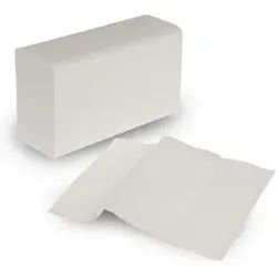 Falthandtücher 20,5 x 24 cm, weiß, Handtuchpapier in schmal gefaltetem Format, 2-lagig, 1 Karton = 25 Bündel x 150 = 3750 Tücher