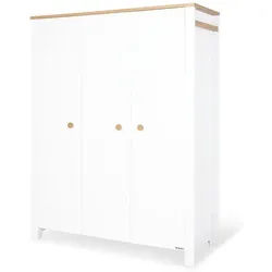 Pinolino Babykleiderschrank , Weiß , Holz , 146x190x54 cm , individuell planbar , Babymöbel & Kindermöbel, Babyzimmer, Babyzimmer-Serien