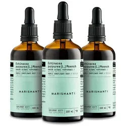 MARISHANTI Echinacea Extrakt – alkoholfreie Tropfen, als pflanzliche Tinktur aus (Echinacea purpurea) à 300 ml, – Vegan