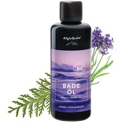 Allgäuquelle Bio Badeöl Badezusatz Nachtruhe Badeduft Lavendel Flakon 100 ml