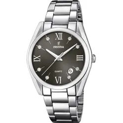 Festina Quarz Damen Boyfriend F16790/f - schwarz,silber - 36.8mm