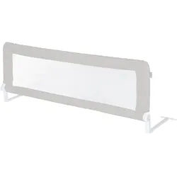 Bettschutzgitter Klipp-Klapp ca. 100 cm, Rausfallschutz klappbar für Babys & Kinder, ca. 50 cm hoch, grau