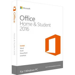 Microsoft Office Home and Student 2016 ESD, Download, Win, NEU