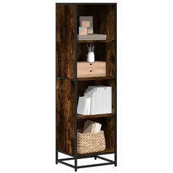 vidaXL Regal NA Bücherregal Räuchereiche 40x35x139 cm Spanplatte braun