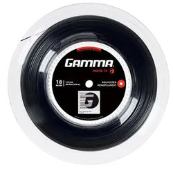 Gamma Tennissaite Moto (Haltbarkeit+Spin) schwarz 100m Rolle