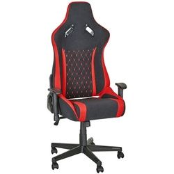 Xora Gamingstuhl , Rot, Schwarz , Kunststoff, Textil , Drehkreuz , 68x127-137x64 cm , Büromöbel, Bürostühle, Gaming-Sessel