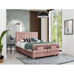 yourhouse24 Boxspringbett Play Hotelbett elektrisch verstellbare Liegefläche Kontinentales Bett rosa