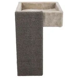 TRIXIE Katzen-Wandregal Bett für Regale mit Kratzbrett - lichtgrau - 33 × 48 × 37 cm grau