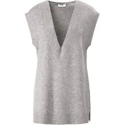 Le débardeur avec motif ajouré Peter Hahn gris