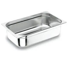 Lacor Gastronorm-Schüssel GN 1/1 aus Edelstahl AISI 200, 2 cm 3 L
