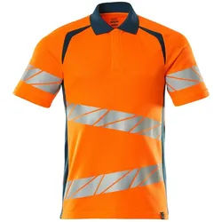 MASCOT Herren Polo-Shirt ACCELERATE SAFE Hi-vis Orange / Dunkelpetroleum S - 19083-771-1444-S - Hi-vis Orange / Dunkelpetroleum