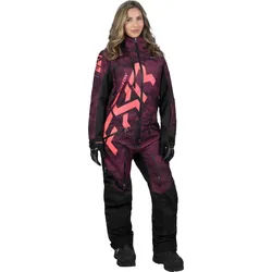 FXR CX Lite Dot Damen 1-Teiler Snowmobil Kombi, rot-pink, Größe 8
