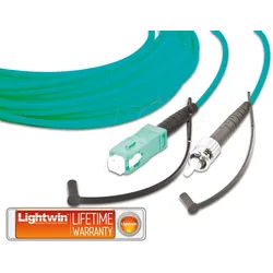 LSP-50 SC-ST5OM3 - Simplex LWL Patchkabel, MM OM3, SC - ST, 5 m