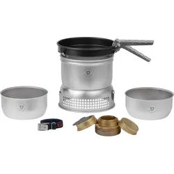 Trangia Trangiakök 27-23 UL / D Campingkochset 3- teilig mit Spiritusbrenner Set 8 grau