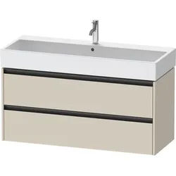 Duravit Ketho.2 Waschtischunterbau wandhängend Taupe Supermatt 1184x460x549 mm - K25279083830000 K25279083830000