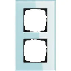 Gira 021218 Abdeckrahmen 2-fach, Gira Esprit, Glas mint