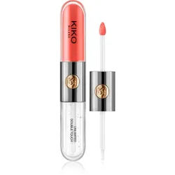 KIKO Milano Unlimited Double Touch langanhaltender flüssiger Lippenstift mit Glanz Farbton 114 Orange Red 6 ml