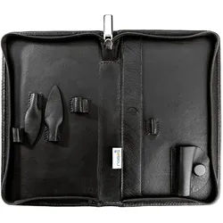 Remos Etui 'Boreas', echtes Leder, schwarz, leer 1 St