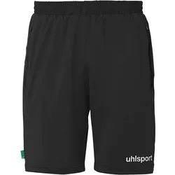 Shorts UHLSPORT "Shorts Essential Tech", Herren, Gr. L, US, schwarz, Obermaterial: 93% Polyester Pol. recyc.. 7% Elasthan EL., Hosen Shorts