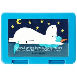 Mr. & Mrs. Panda Butterdose Einhorn Sternenhimmel Design, Bento Box, Weiß, Box, Bentobox, Verrück, Premium Kunststoff, (Packung), Bento Box Brotbehälter Picknickdose weiß