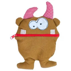 Betzold Plüschfigur Kleines Monster "Mimos" - Sorgenmonster-Kuscheltier füllbar bunt 1 Stück | 12 cm x 20 cm