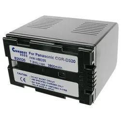 Akku wie Panasonic CGR-D320, für PANASONIC NV DS88, anthrazit