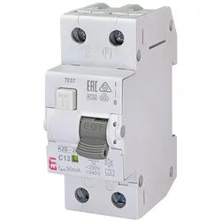 FI/LS-Schalter KZS-R, 2-polig, C13A, 30mA, 10kA, Typ A ETI