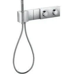 hansgrohe Fertigset Select Axor Edge UP-Thermostat, 2 Verbr., Diamantschl., chr