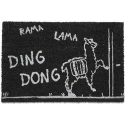 Relaxdays FUßMATTE , Textil, Kunststoff , 60x40 cm , Teppiche und Böden, Schmutzfangmatten, Fußmatten