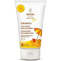 Weleda Edelweiss Sensitiv Sonnenmilch LSF 30 Baby & Kids