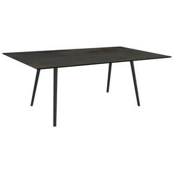 Stern Möbel Tisch Interno silber, Designer Stern Design, 75x180x100 cm