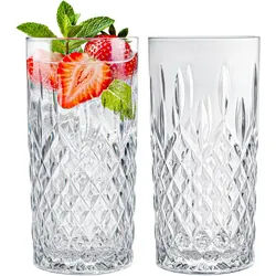 KONZEPT Gläser-Set Trinkgläser Set Wassergläser 6/12er Set für Cocktails, Softdrinks, 6-tlg., Glas-Set, 300 ml