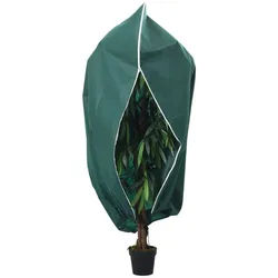 vidaXL Schutznetz Wintervlies mit Reißverschluss 2 Stk. 70 g/m2 3,14x2,5 m, BxL: 250x314 m, (2-St) grün
