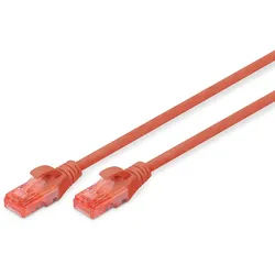 Digitus Patch-Kabel RJ-45 (M) zu RJ-45 (M) 2m CCA U/UTP Cat 6 rot (DK-1612-020/R)
