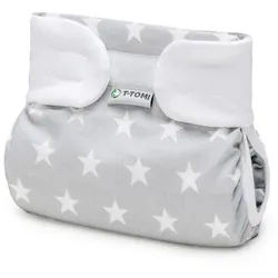 T-Tomi Orthopädisches Spreizh√∂schen für breites Wickeln - klettverschluss Grey stars (5-9 kg) 1 St