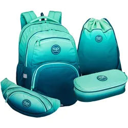 CoolPack Pick 17" 4tlg.Set Rucksack Blue Lagoon